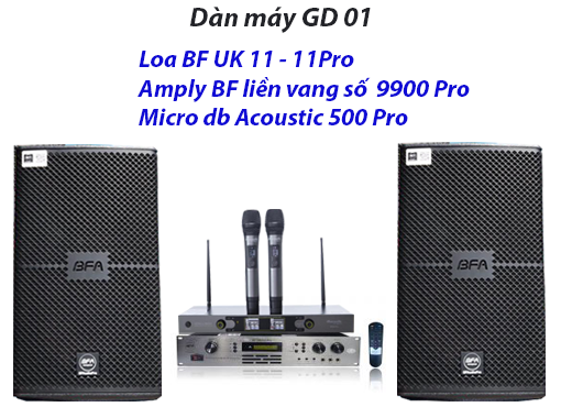 Dàn Karaoke GD 01 (diện tích 20m² - 45m²)